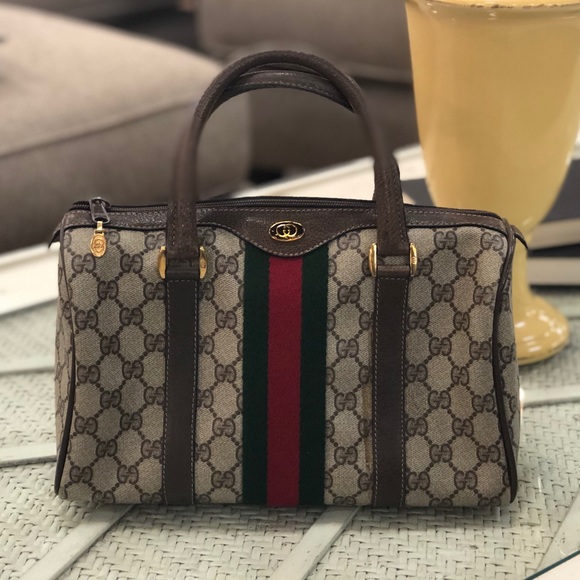 Gucci Handbags - Authentic GUCCI Monogram Sherry Boston Doctor Bag
